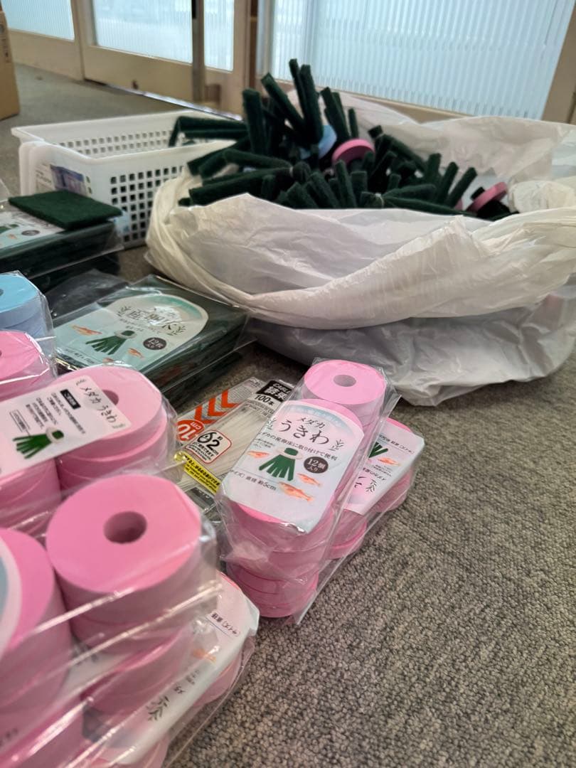 【メダカ用産卵床】大量セット　水草用アイテムセット 多数