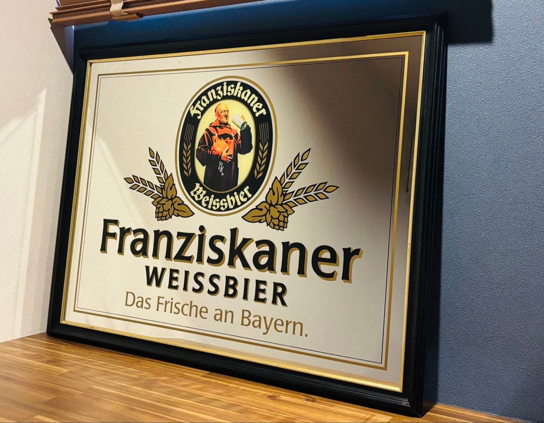 【大型パブミラー】 Franziskaner ドイツビール