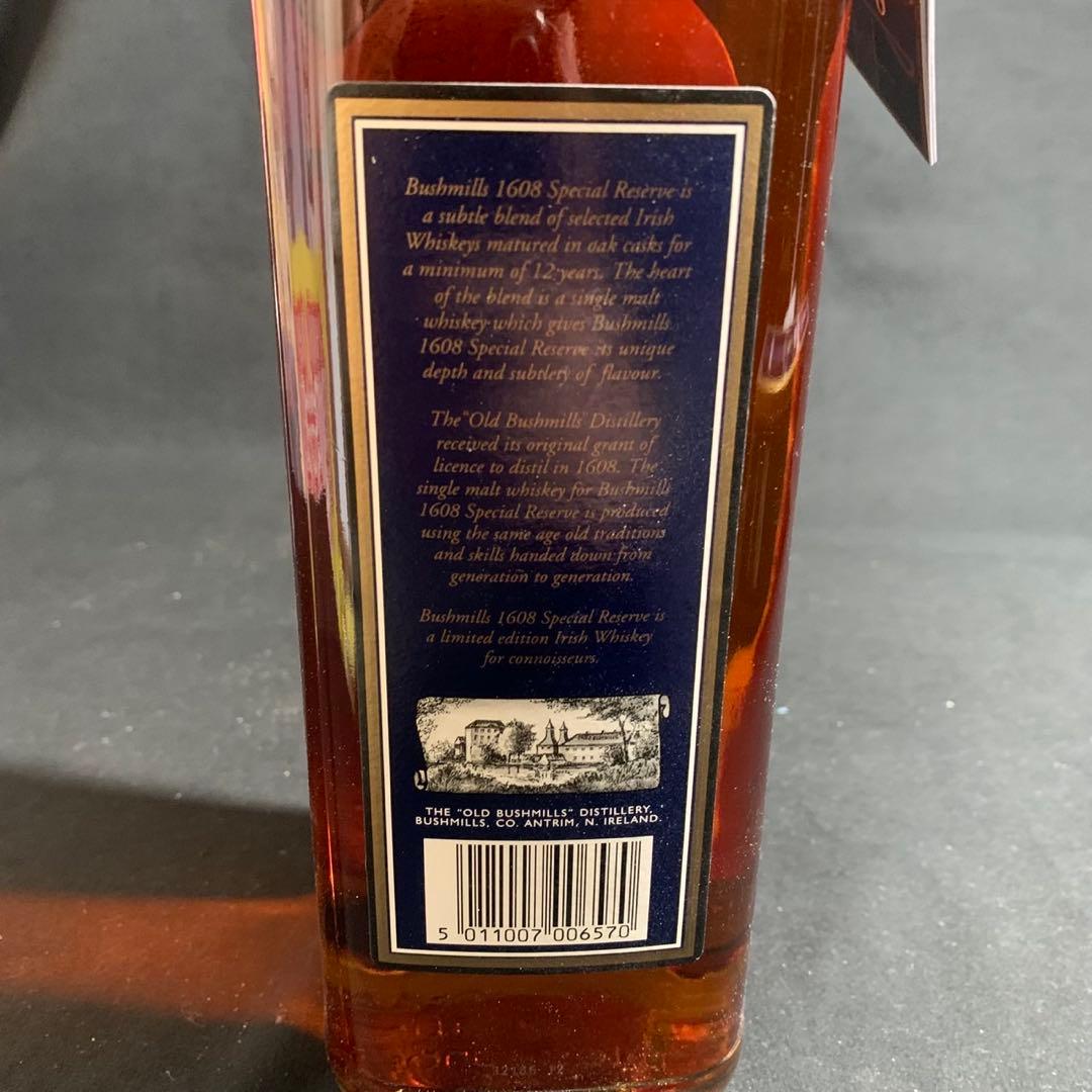 ウイスキー BUSHMILLS 1608 12 Years Old 1L