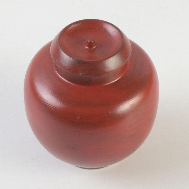 茶道具　根来塗　夏目有彦作　小薬壷　蓋壷　共箱　V　A61