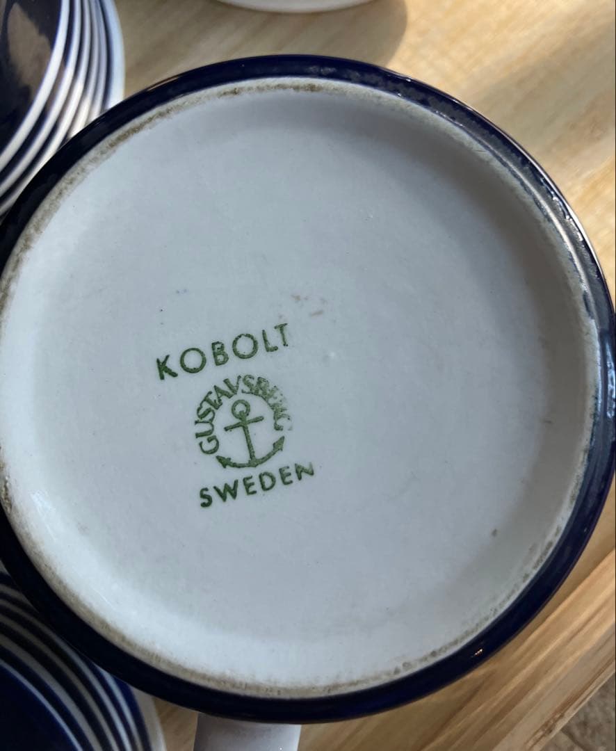 GUSTAFSBERG ヴィンテージスウェーデン KOBOLT カップ5個セット