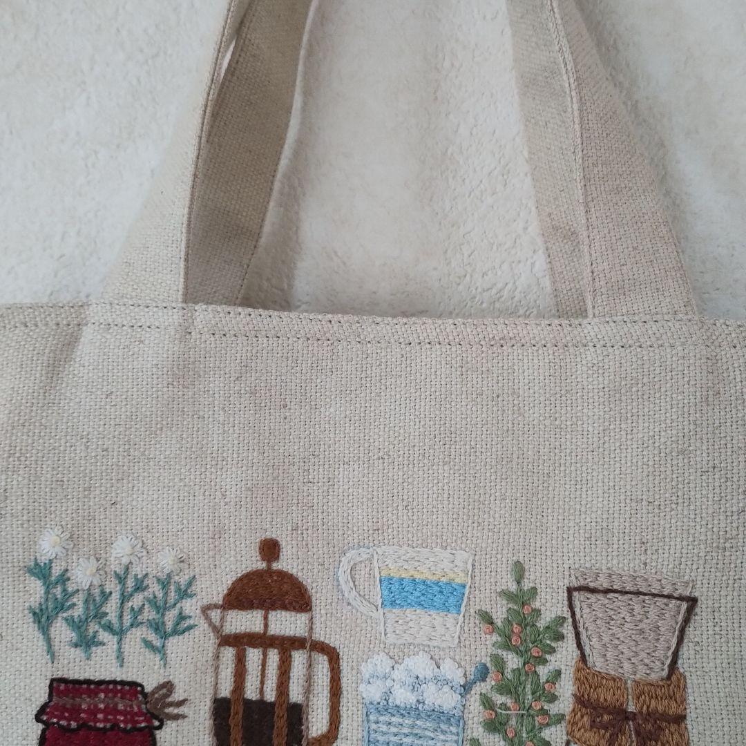 ハンドメイド 刺繍 ティ― タイムのト― トバック