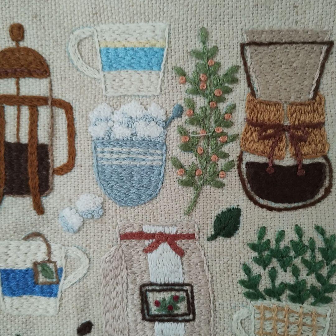 ハンドメイド 刺繍 ティ― タイムのト― トバック