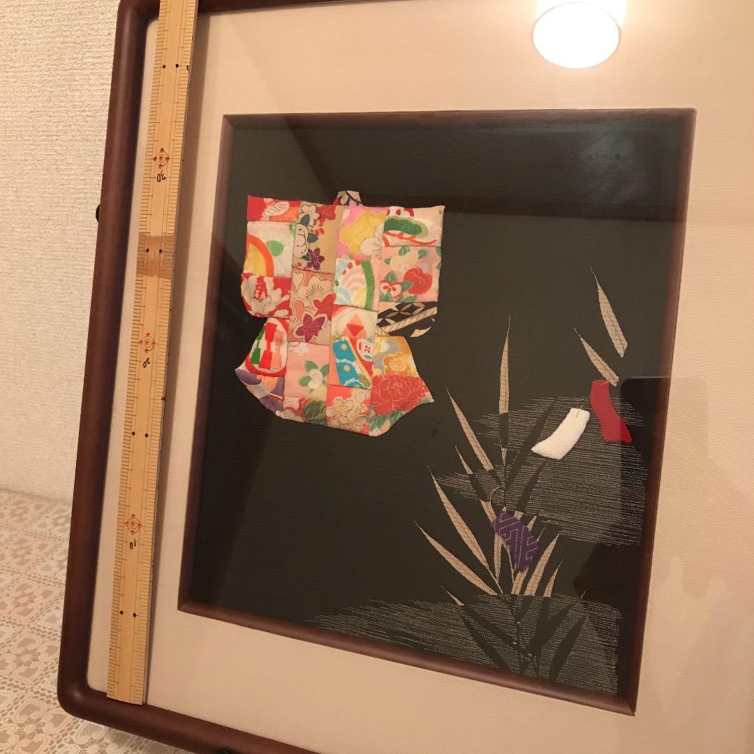 縮緬七夕押し絵額縁