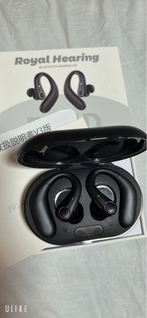  Hearing Bluetoothイヤホン ブラック　美品　集音器