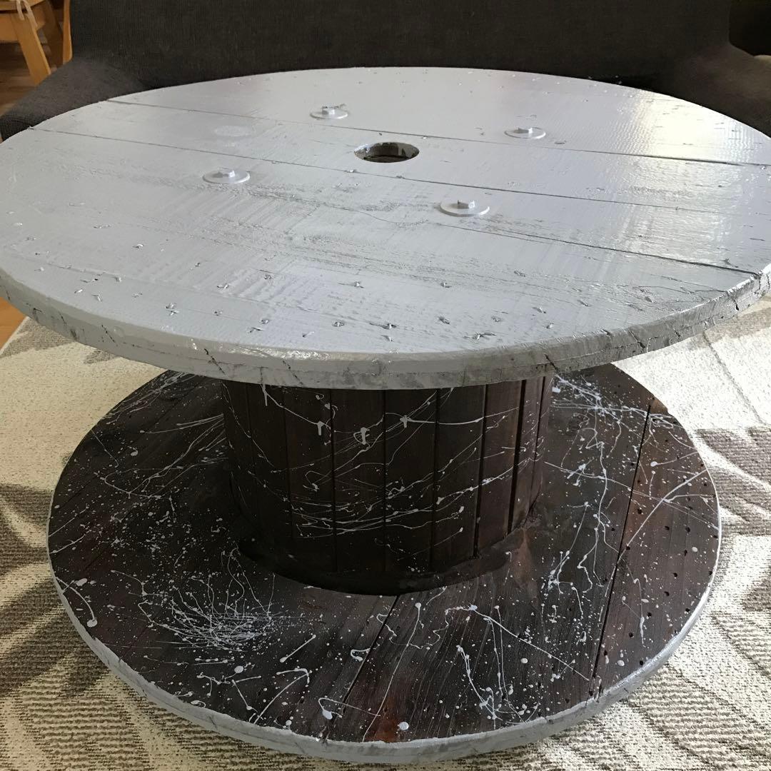 電線ドラム　テーブル　プチＤＩＹ^ ^
