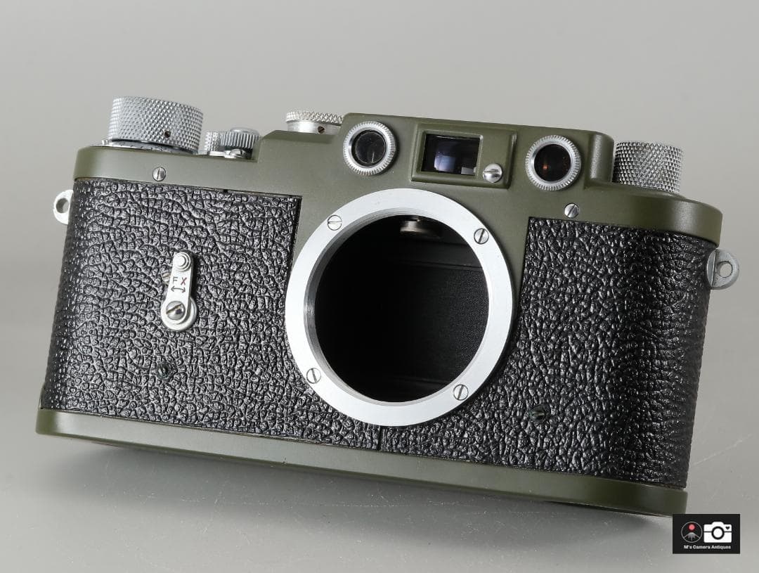 実用美品 Leotax K オリーブグリーン シャッター調整済 距離計OK