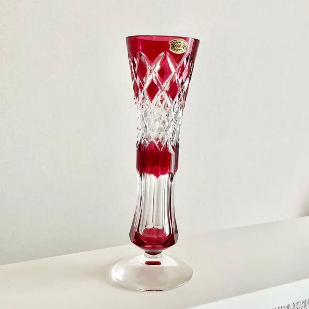 ヴァルサンランベール 花瓶 花器 ガラス　クリスタル フラワーベース 一輪挿し