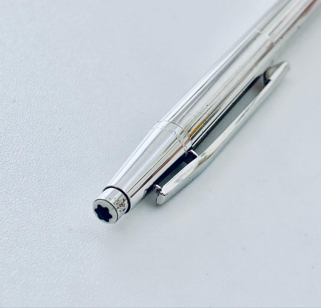 プラチナ仕上げ◆モンブラン高級シャープペンシル0.5ノブレス MONTBLANC