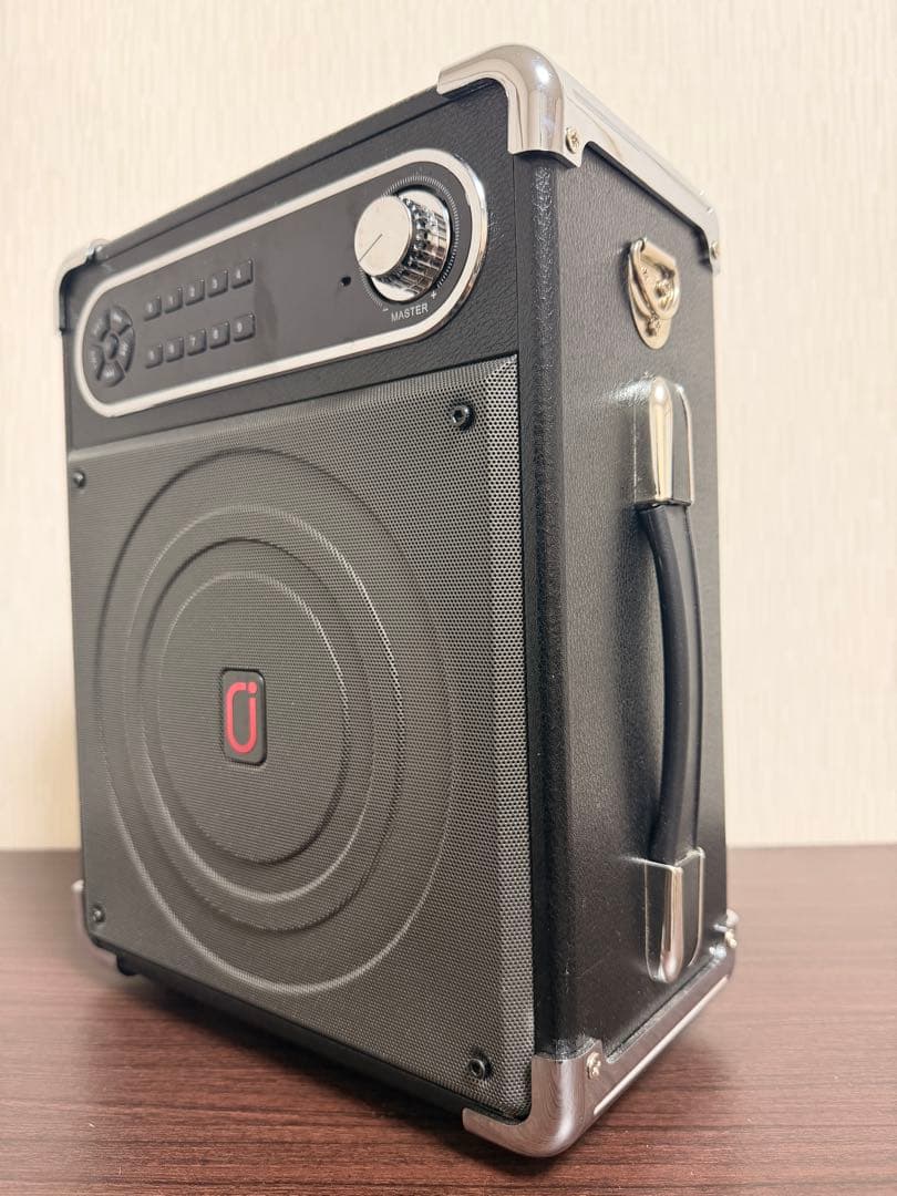 【美品・マイク付】JYX-S55-T ポータブルスピーカー カラオケセット
