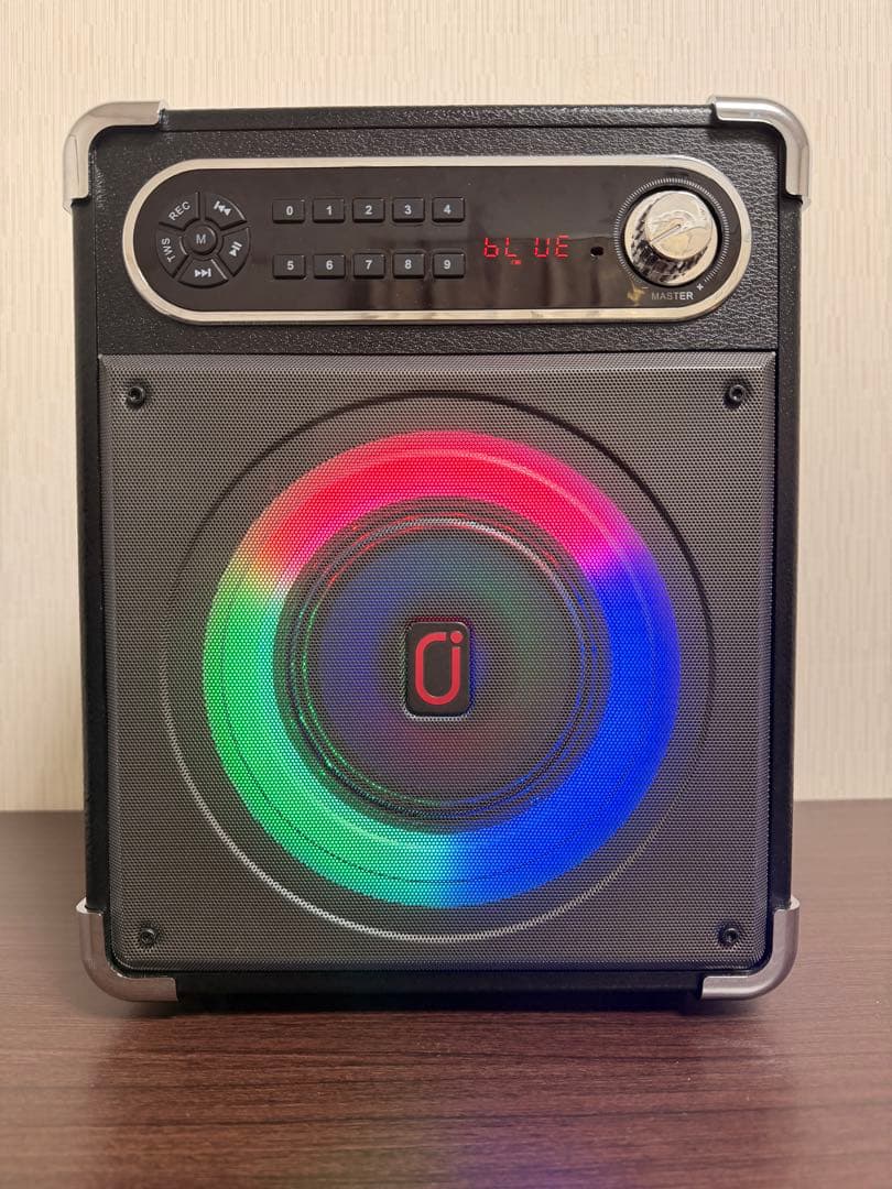 【美品・マイク付】JYX-S55-T ポータブルスピーカー カラオケセット