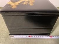金蒔絵重箱（二段、内朱塗）