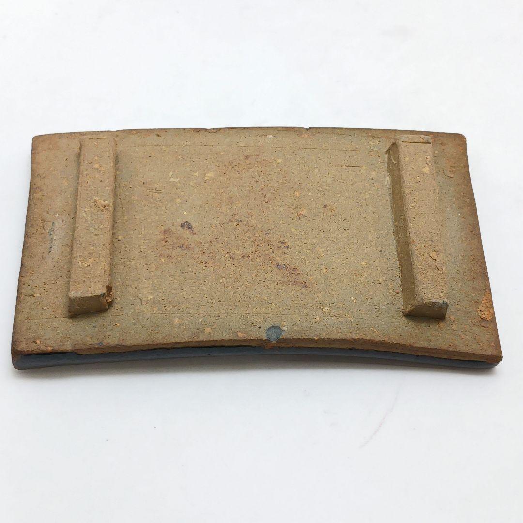Y3440-2 会津焼？ 陶器 蓋物 横11㎝ 陶印あり
