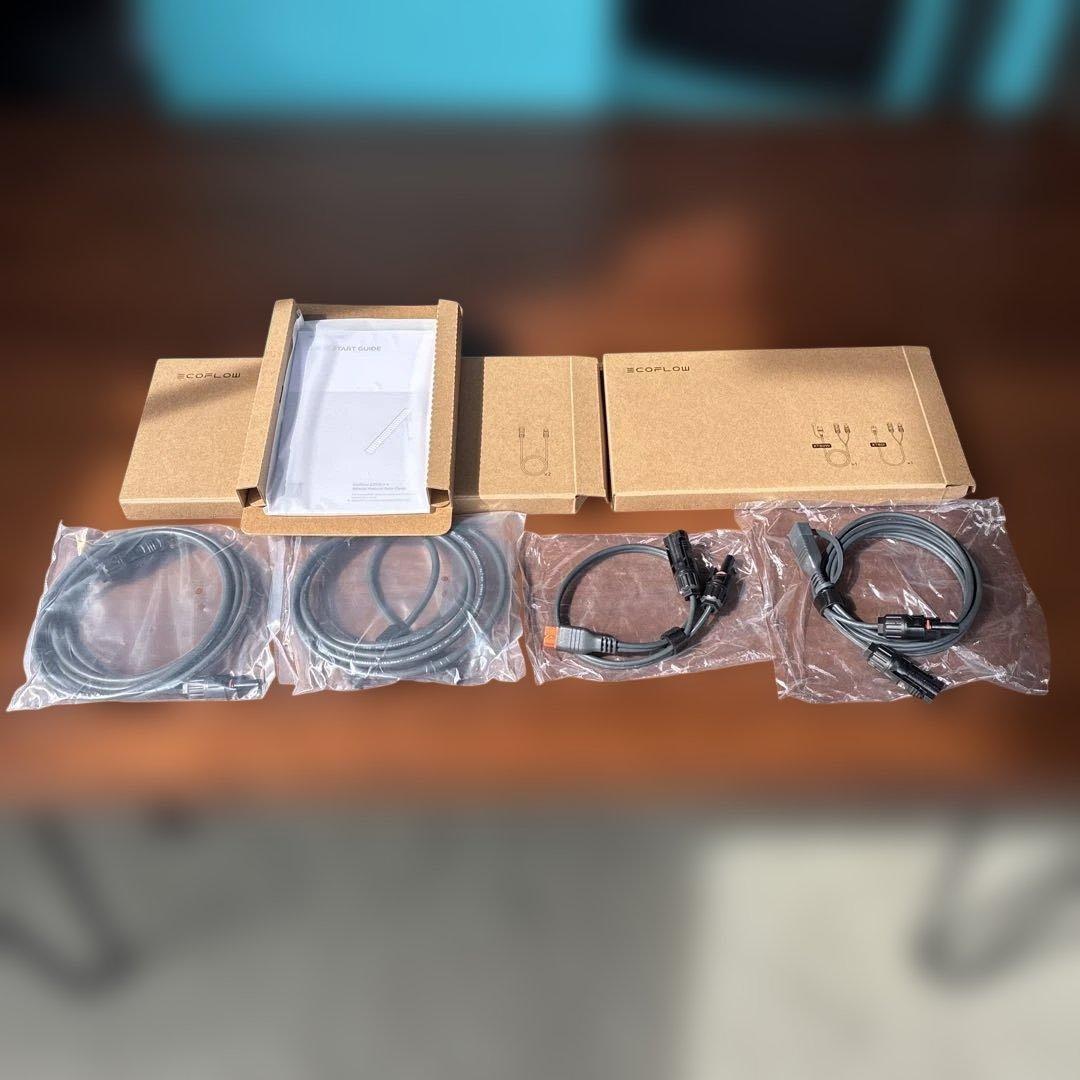 EcoFlow 125W 両面 ソーラーパネル 4枚セット 専用パックｘ２