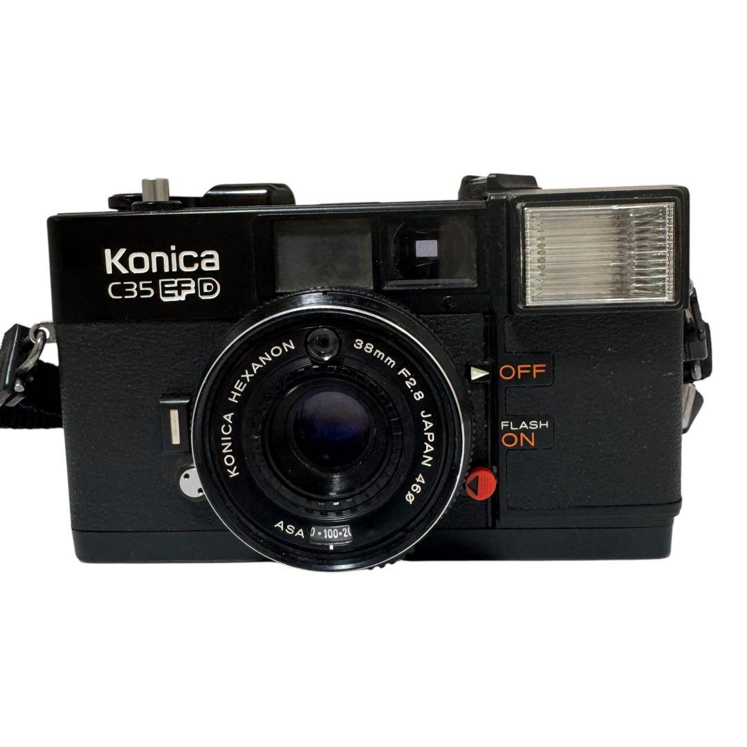 【動作品、美品】Konica C35 EF-D コンパクトフィルムカメラ