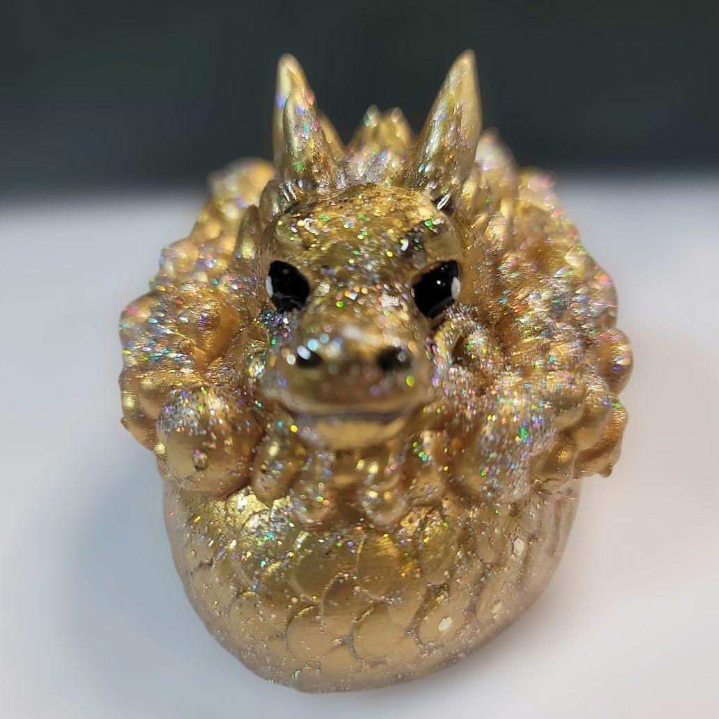 445オルゴナイト神獣九尾の狐 金運 仕事アップ 魔除け邪気祓い 幸運