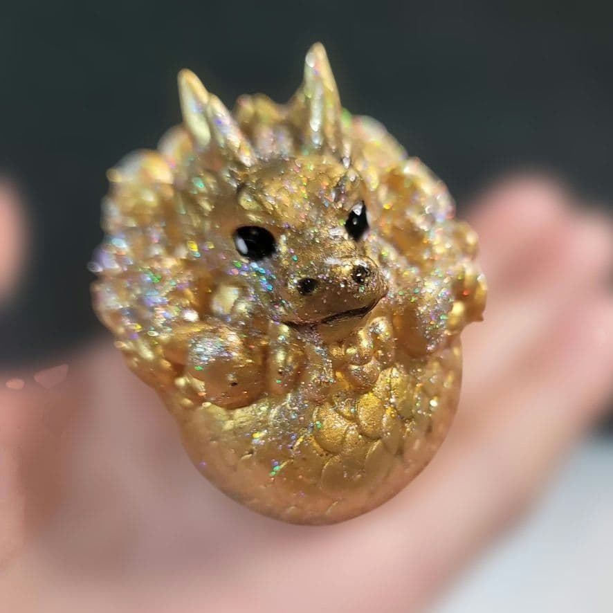 445オルゴナイト神獣九尾の狐 金運 仕事アップ 魔除け邪気祓い 幸運