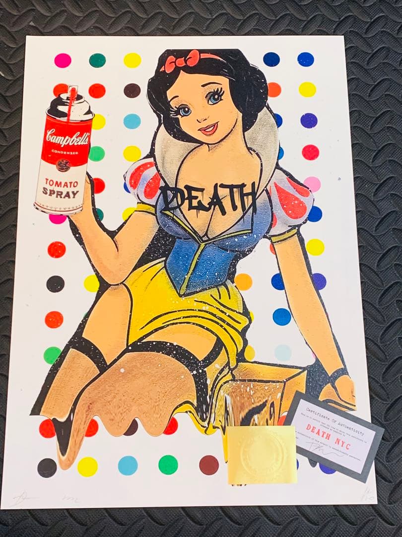 ラスト1 世界限定100枚　正規品DEATH NYC ポップアート 白雪姫