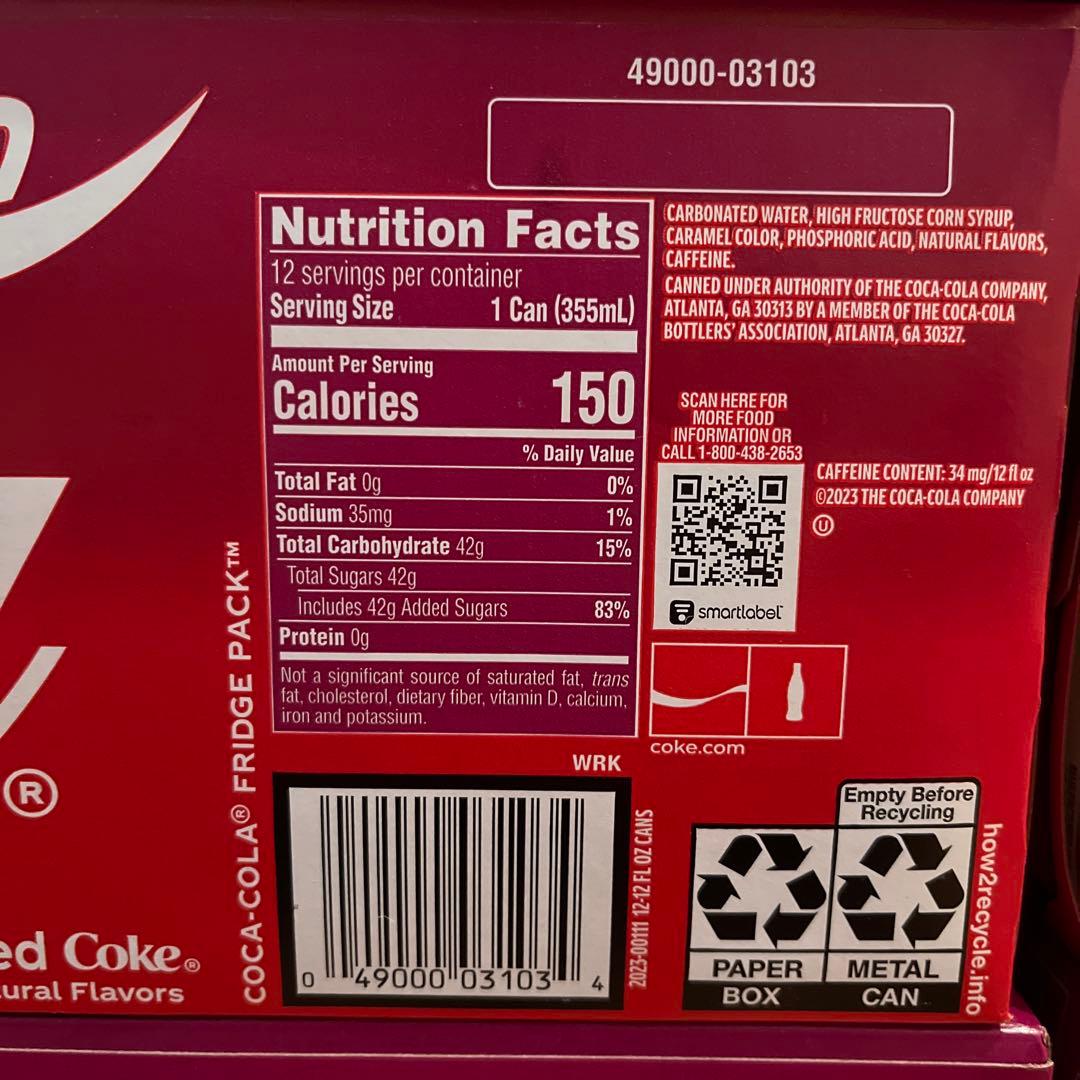 【訳あり】Cherry Coca-Cola 12缶✖︎３ケース