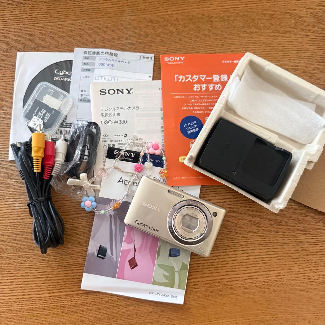 SONY デジタルカメラ　cyber-shot DSC-W380 付属品全てあり