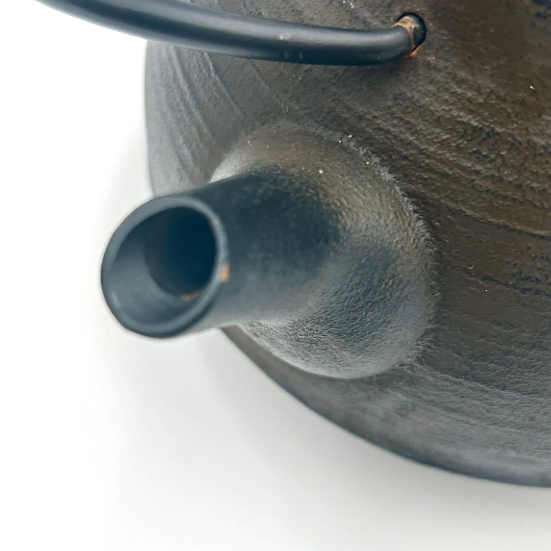 壱鋳堂 南部鉄器 鉄瓶 刷毛目（黒仕上げ）
