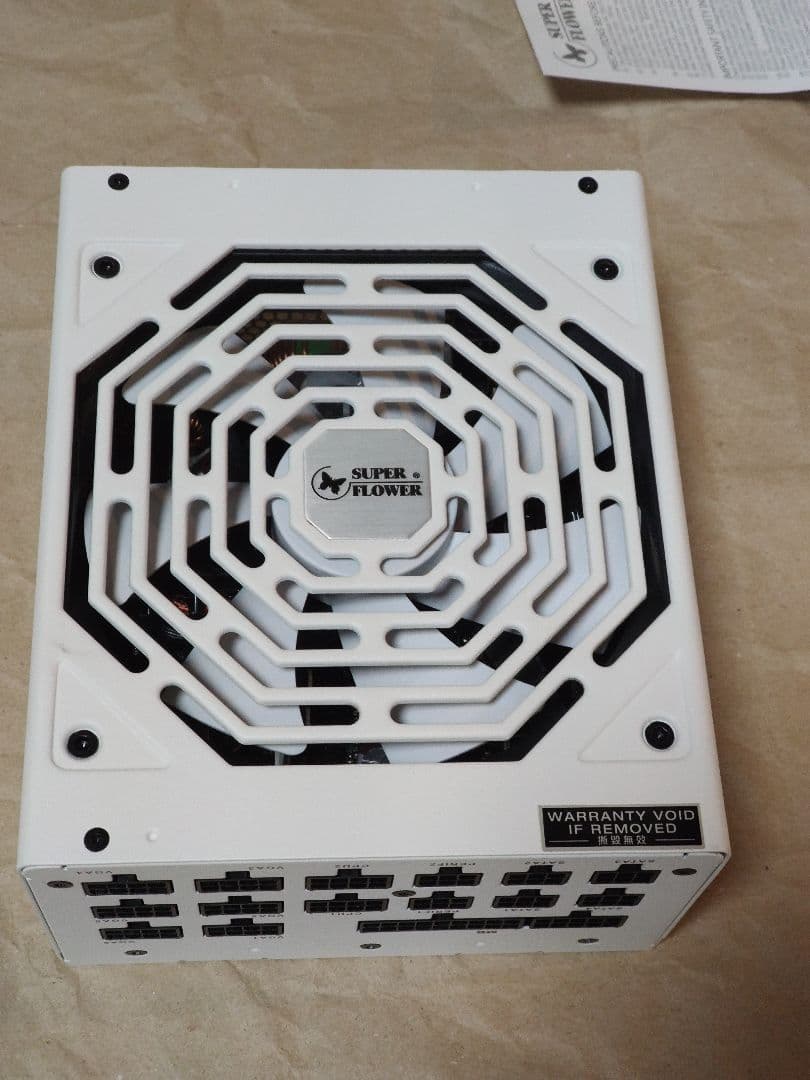SUPER FLOWER PLATINUM 1000W ホワイト 電源 動作品