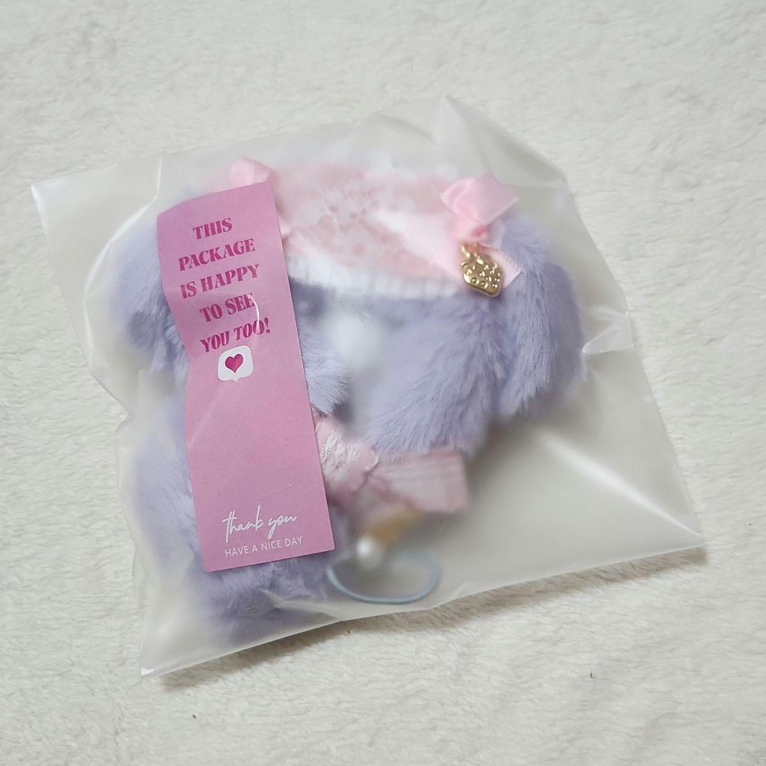 にじぱぺ 着ぐるみ ぬい服 10cm ぬいぐるみ 作家 ディーラー 紫 頭巾