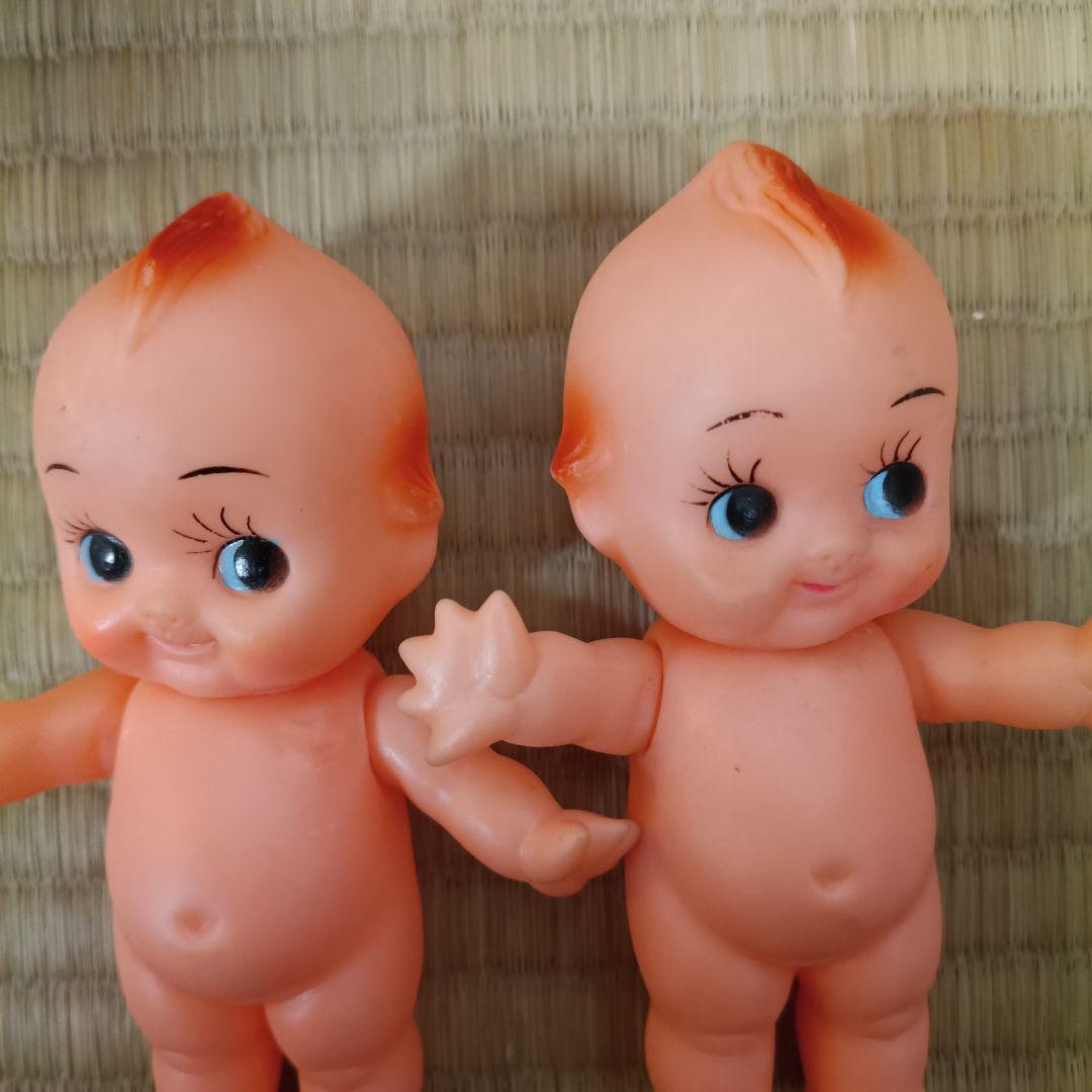 キューピー　昭和　レトロ　1970年代 黒　４体　セット　まとめ売り　羽　ソフビ