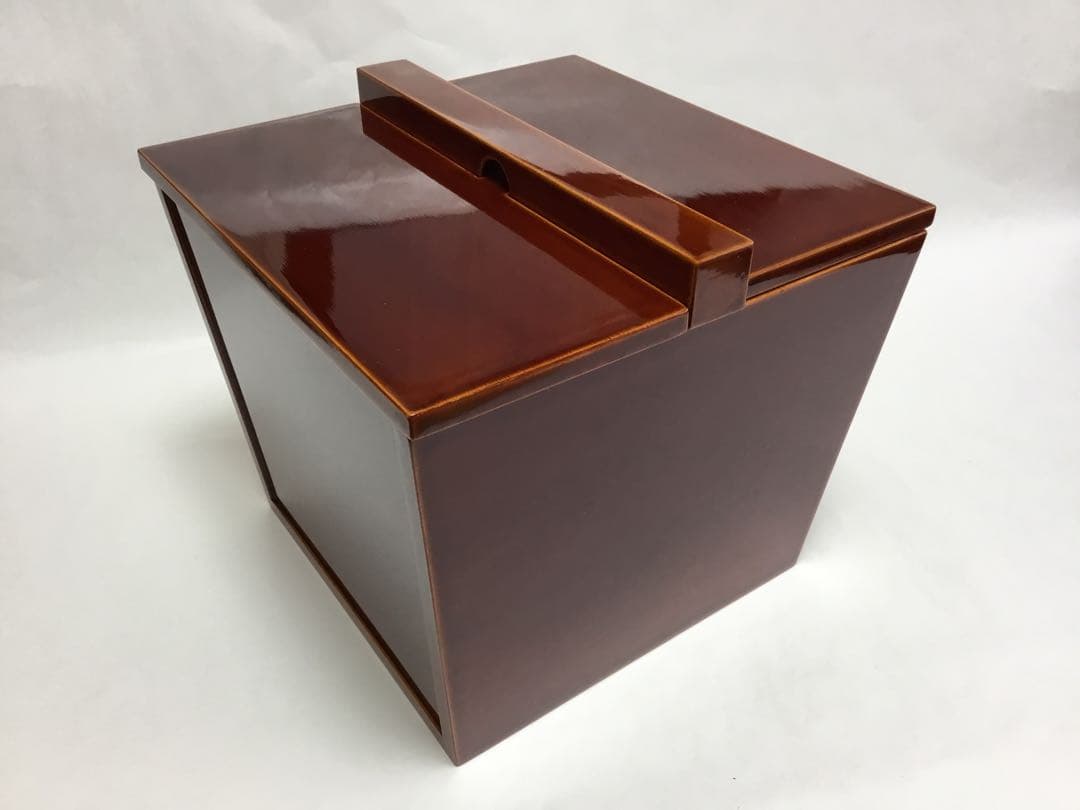 茶道具 古物品 釣瓶水指 春慶 紙箱入