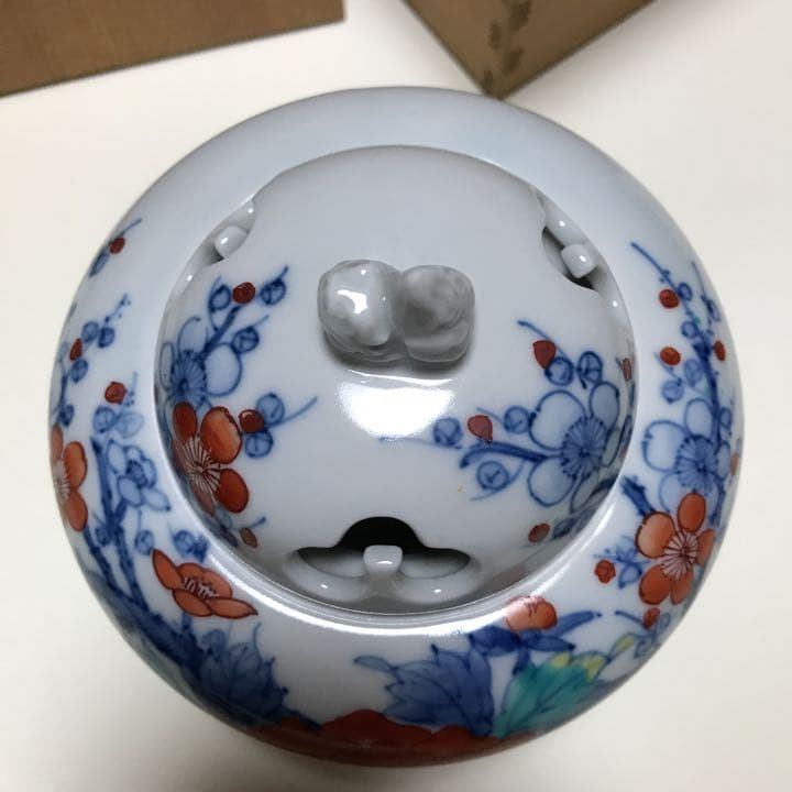 ⭐️ 香　炉　⭐️   ◼️染錦 梅牡丹◼️