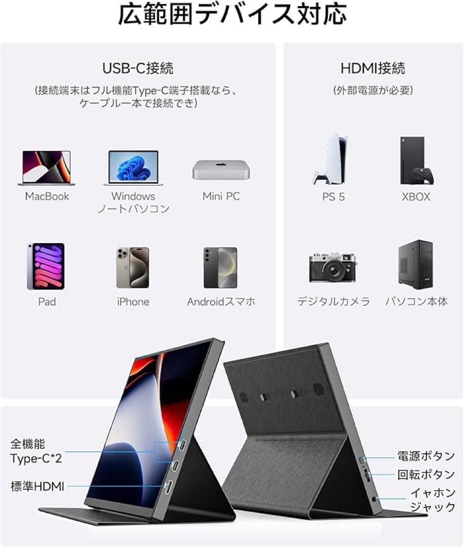 【2026モデル】 モバイルモニター 10.5インチ 超軽量253g 高輝度