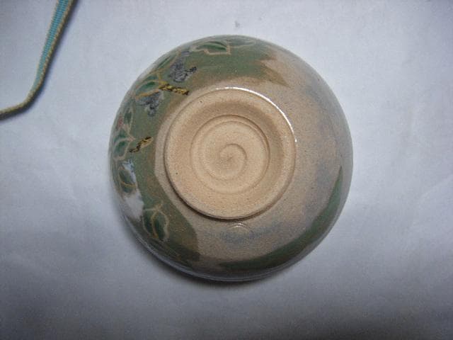 抹茶茶碗 陶象 花兎 茶道具・画像で判断下さい