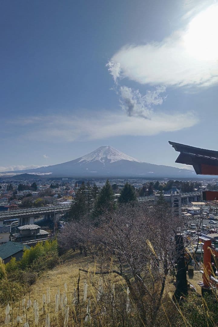 激レア！新倉富士浅間神社 御朱印帳 見開き 蛇腹タイプ 未記帳 山梨県富士吉田市