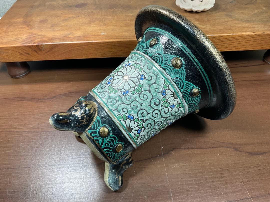 (B)底に花押在銘⭐︎古い蘭鉢⭐︎万年青鉢古美術品