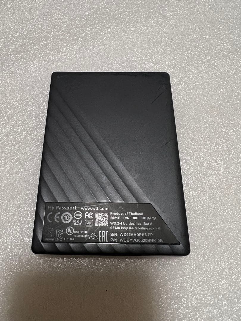 WD My Passport ポータブル 2TB