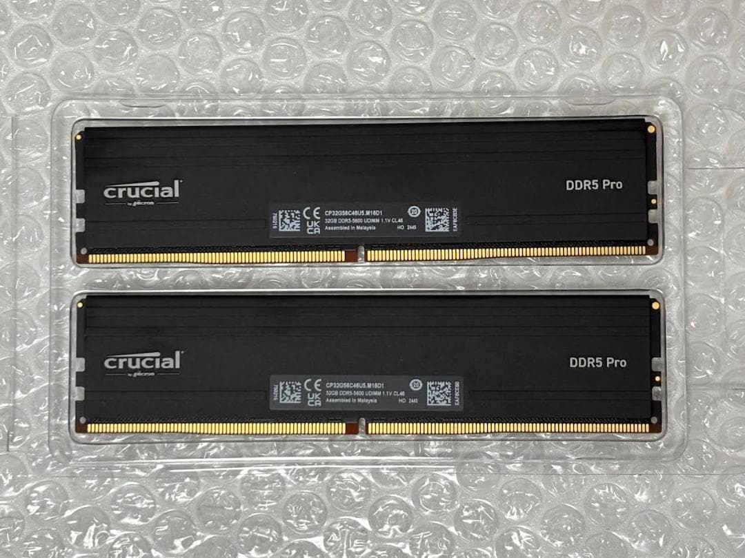 Crucial DDR5-5600 Pro 32GB×2枚 計64GB