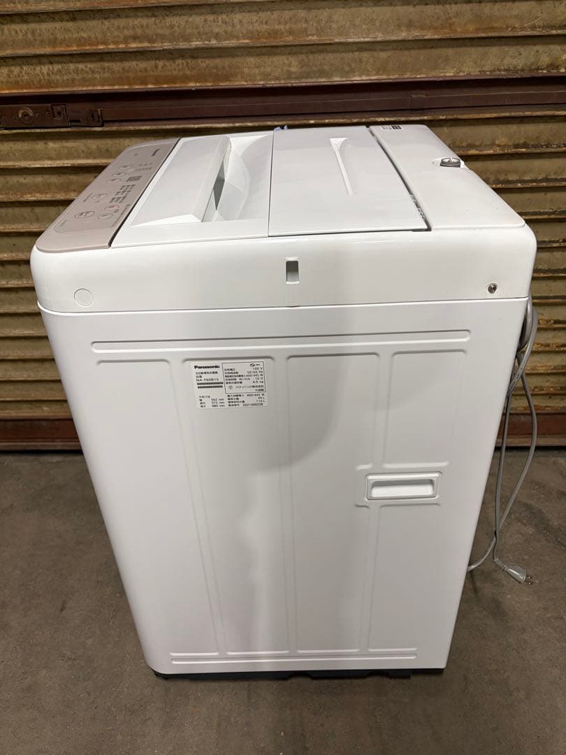 パナソニック 洗濯機 6.0kg NA-F60B15 2022年製