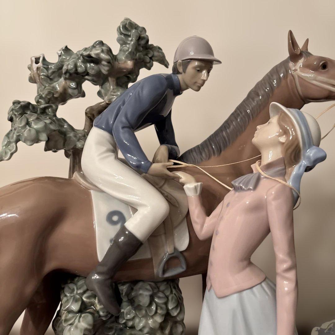 Sale リアドロ　乗馬の騎士　傘を持つ婦人　LLADRO 型番5036