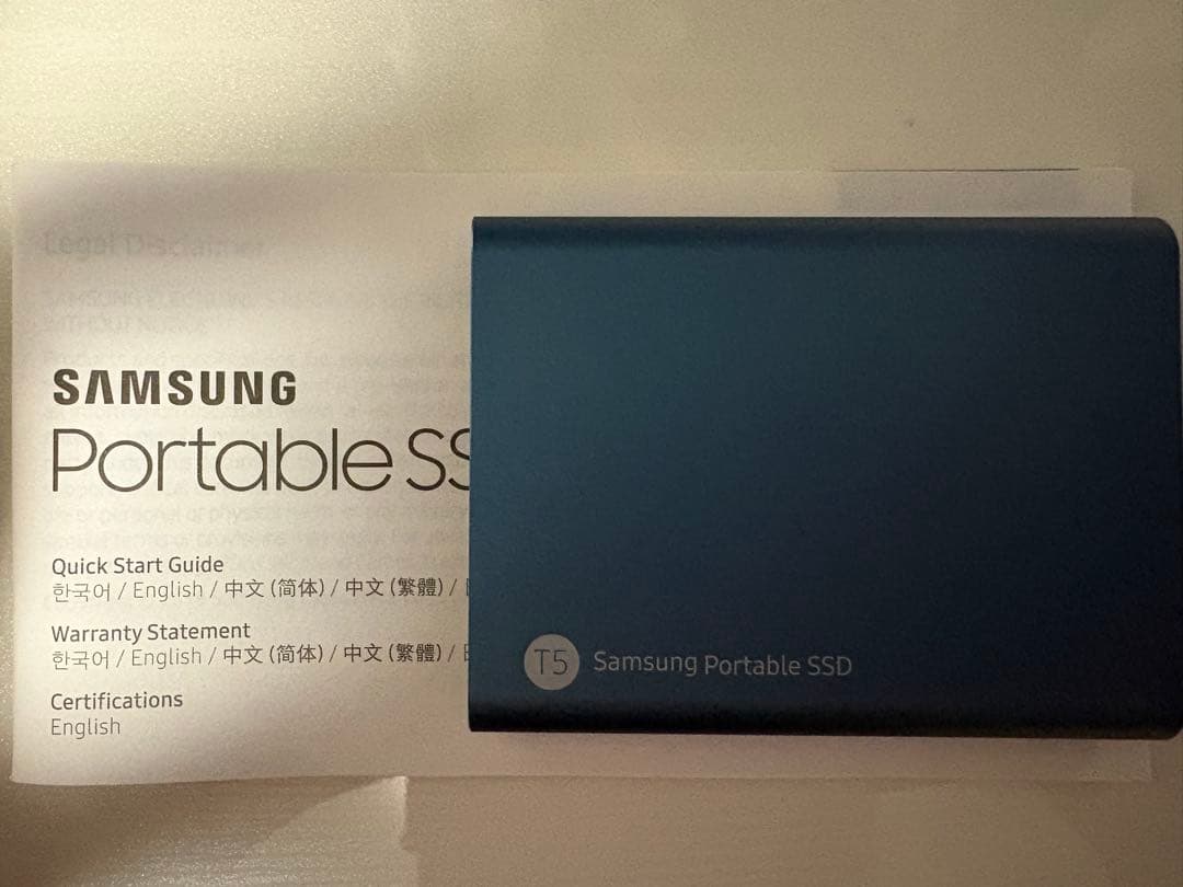 Samsung 外付けSSD T5 500GB