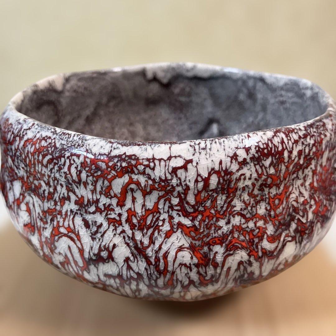 茶道具 箕面焼 抹茶茶碗 松田箕山作 共箱