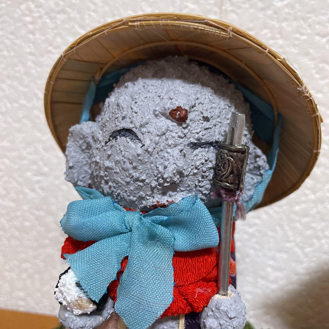 江戸縮緬　笠地蔵　お地蔵さん4体