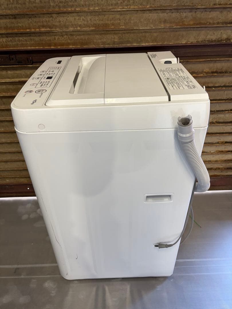 ヤマダ 洗濯機 4.5kg YWM-T45H1 2021年製