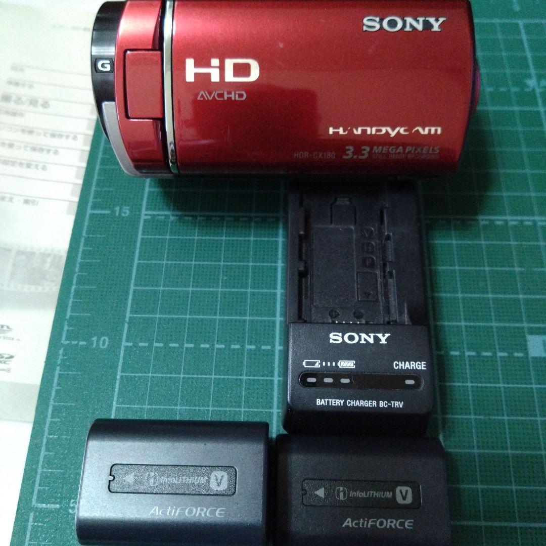 【ソニーハンディカム】SONY HDR-CX180 レッド
