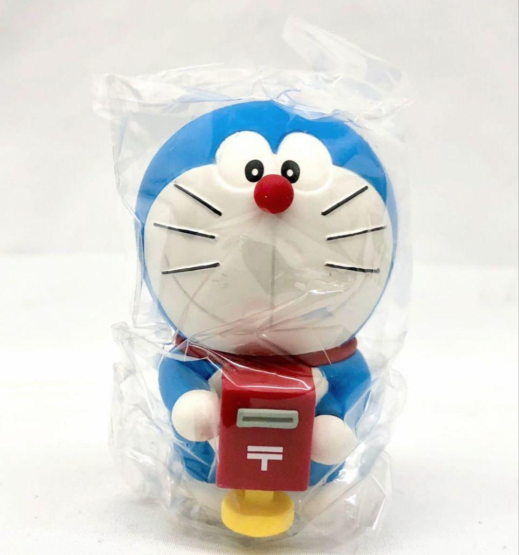 絶版 2021年 ドラえもん 貯金箱 フィギュア マスコット ソフビ 郵便局限定