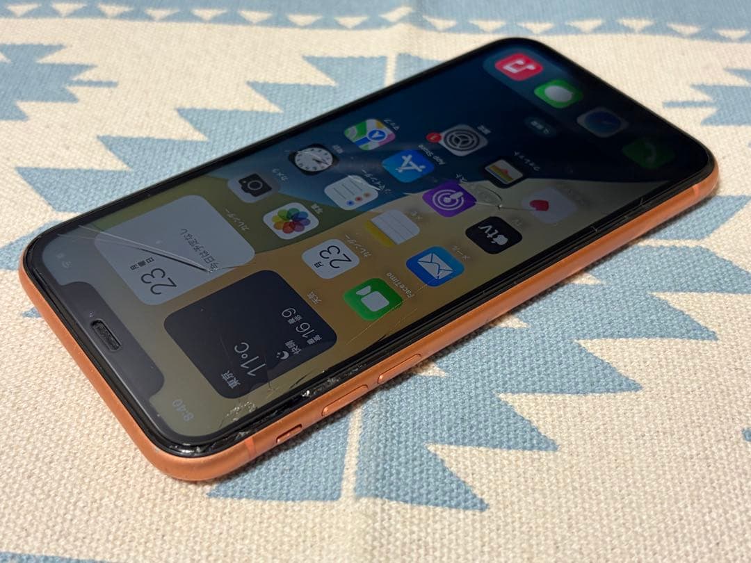 Apple iPhone Xr 64GB コーラル 本体 バッテリー容量85%