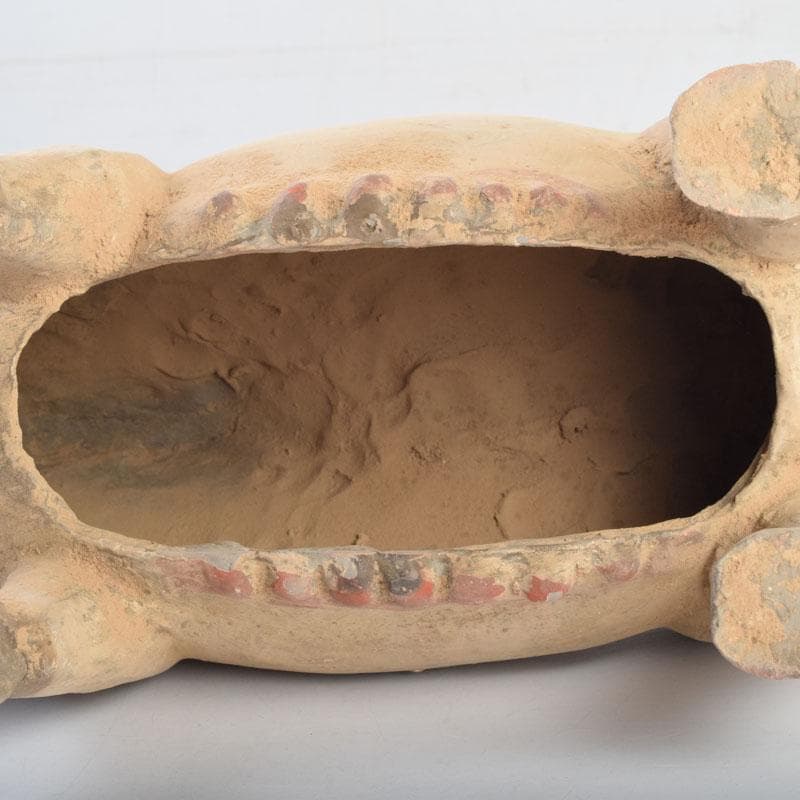中国　加彩　豚俑　陶俑　置物　V　9049AE