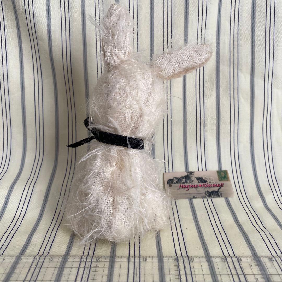 作家様ハンドメイド 白いうさぎのぬいぐるみ