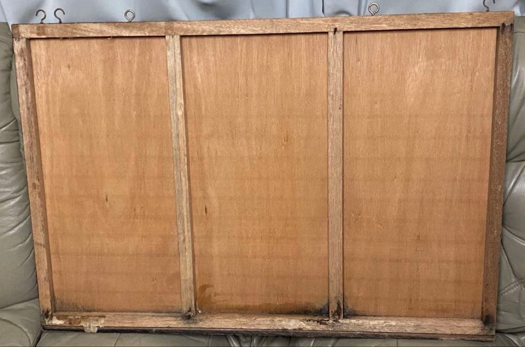 中古美品　昭和レトロ　黒板 月次行事予定表 木製 アンティーク ビンテージ