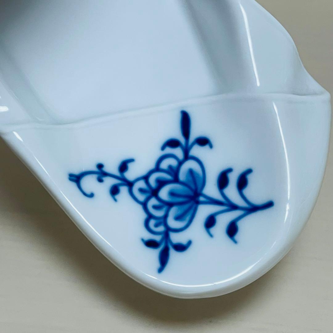 希少レア Meissen マイセン ブルーオニオン 靴型 フィギュリン 小物入れ