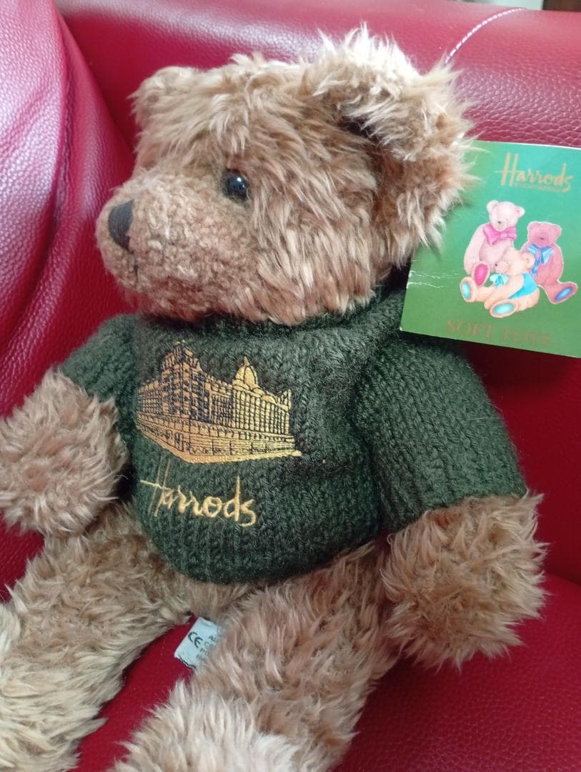 ハロッズ Harrods ベア ニット 美品 アンティーク テディベア タグ付き